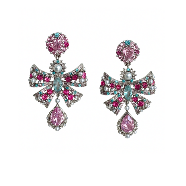 Aurora Crystal Drop Earrings