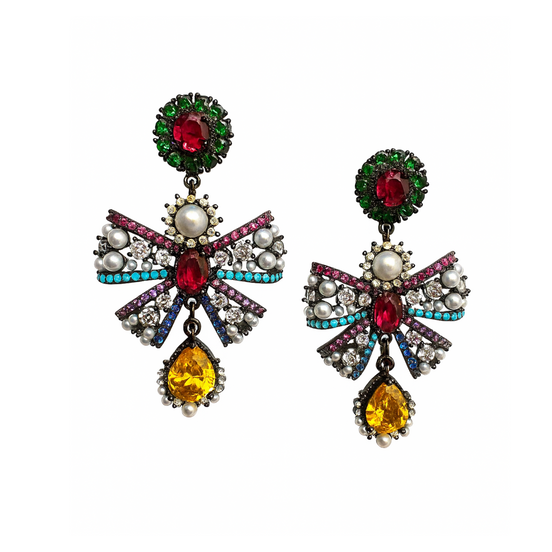 Imperial Jewel Bow Earrings
