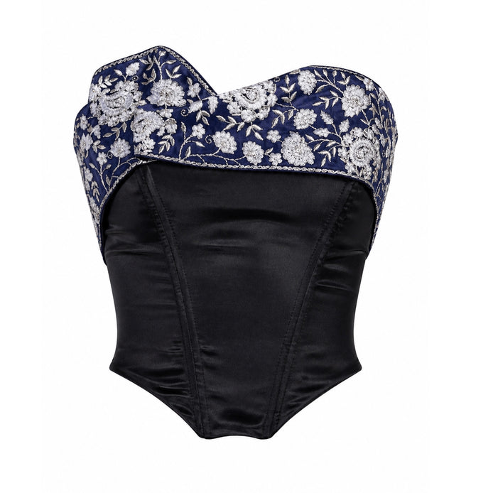 Porcelain Embroidered Corset Top