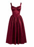 Rouge Corset Midi Dress