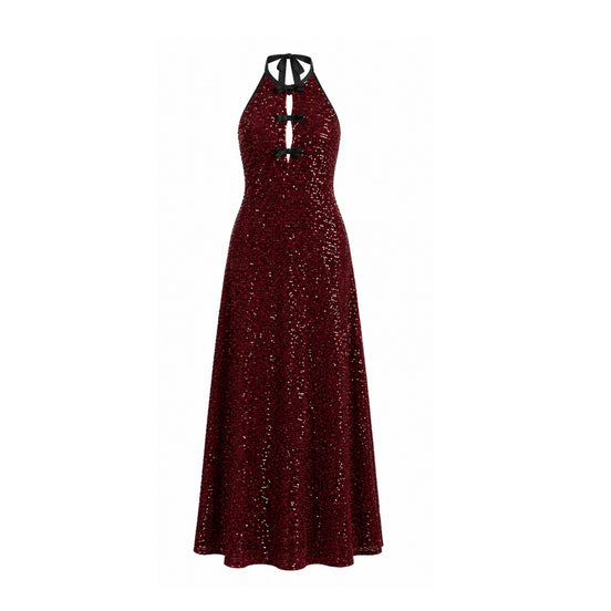 Crimson Starlight Dress