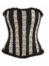 Noir Jardin Embroidered Corset Top
