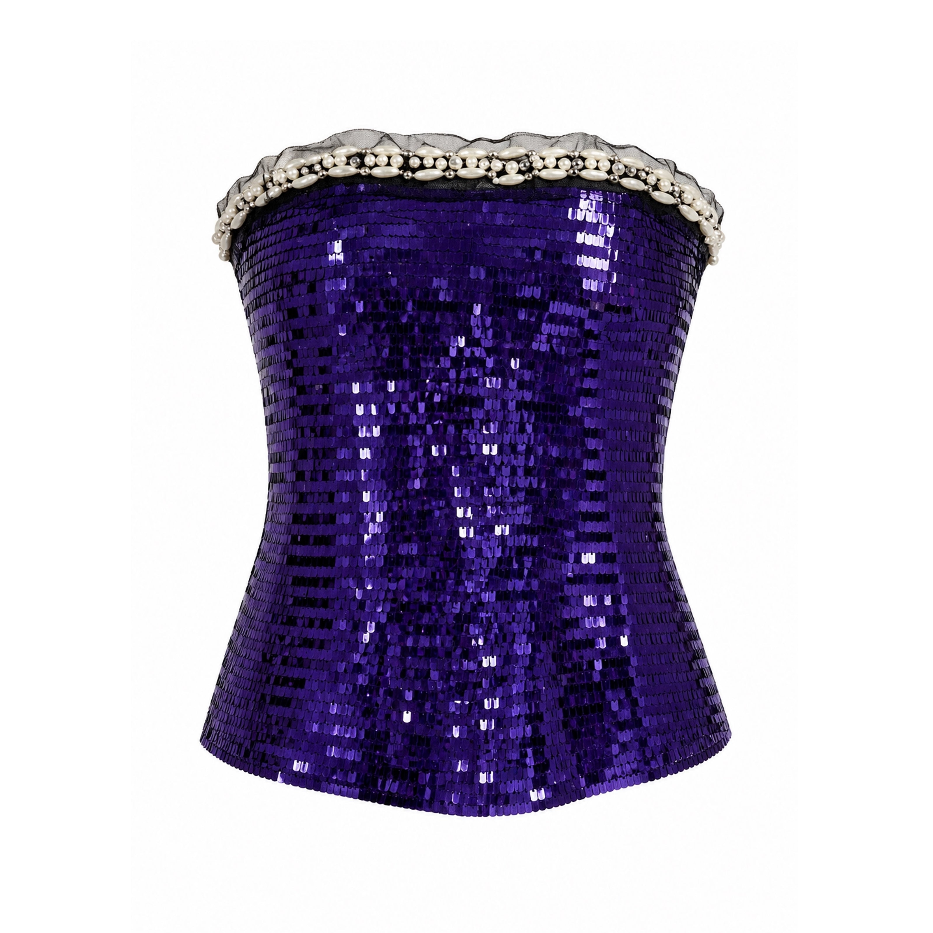 Purple Galactica Sequin Corset