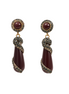 Garnet Noir Drop Earrings