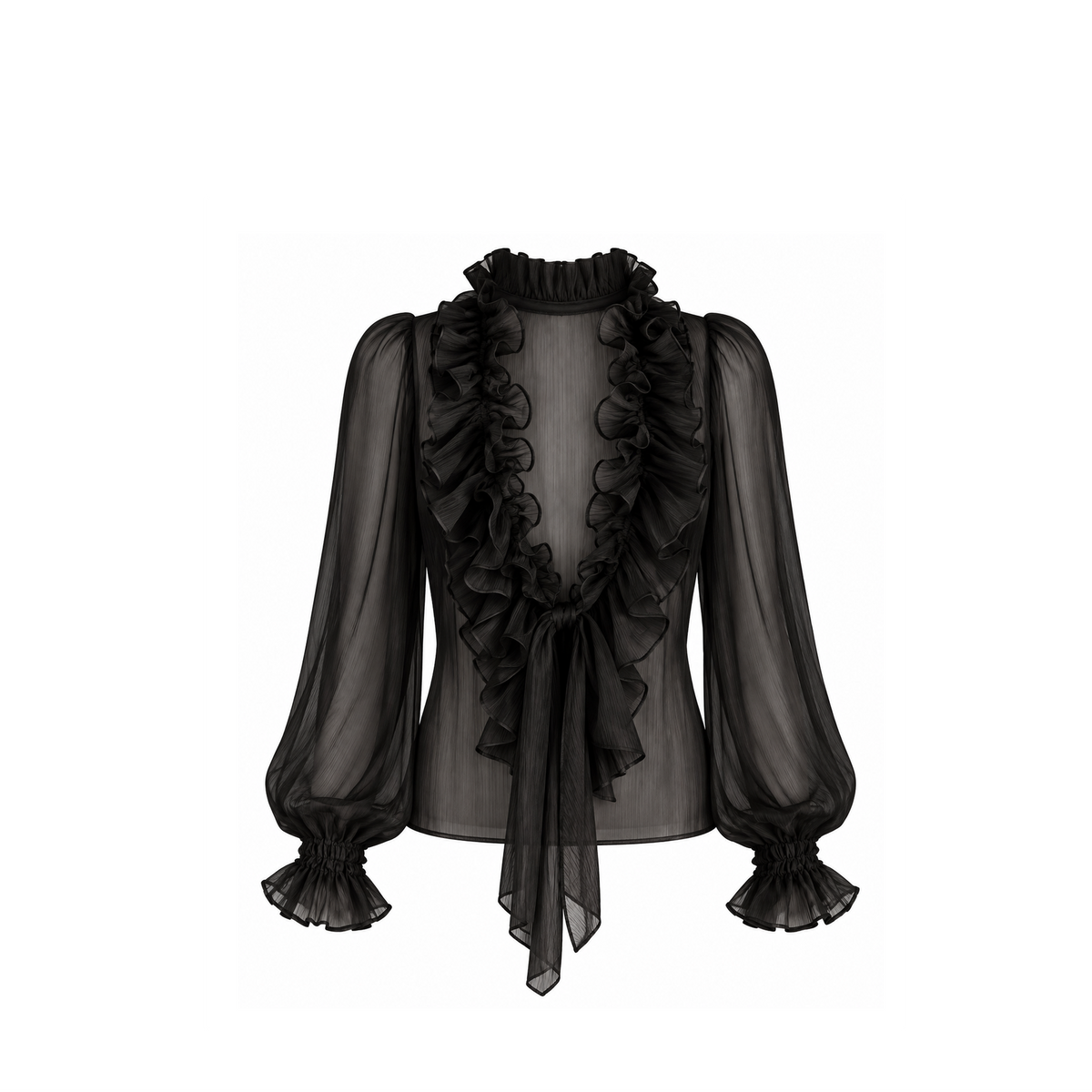 Raven Ruffle Shirt