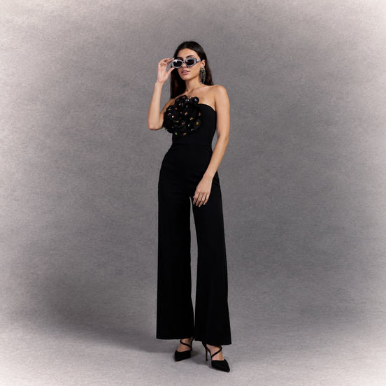 Noir Bloom Jumpsuit