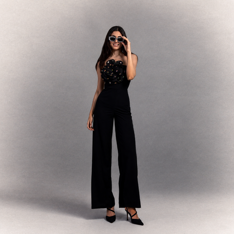 Noir Bloom Jumpsuit