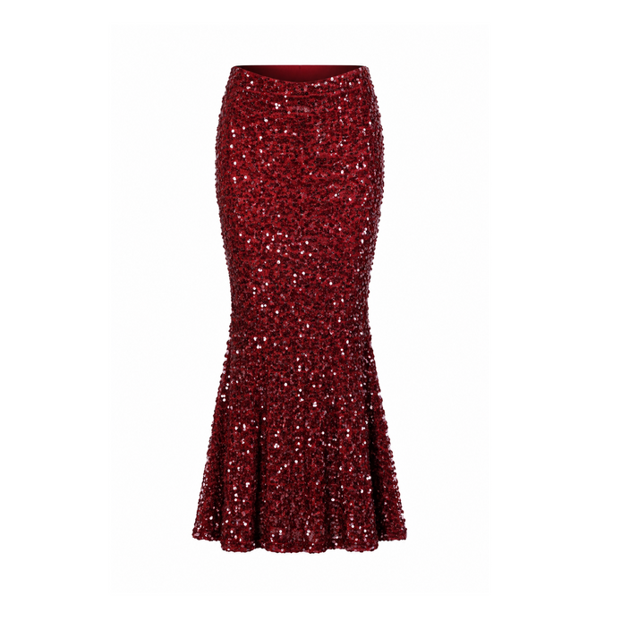 Cherry Sequin Skirt