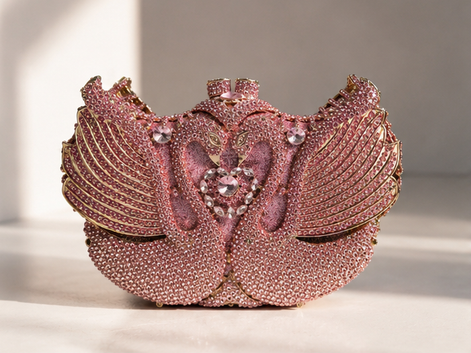 Swan Crystal Clutch