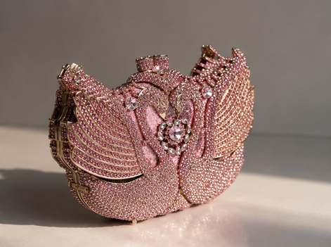 Swan Crystal Clutch