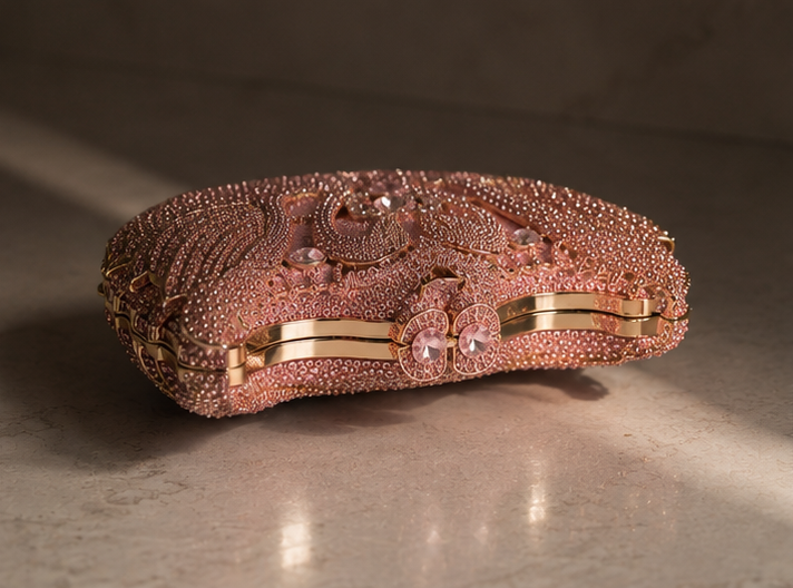 Swan Crystal Clutch