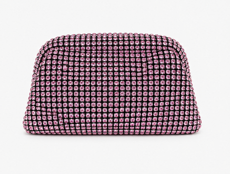 Rosé Rhinestone Clutch