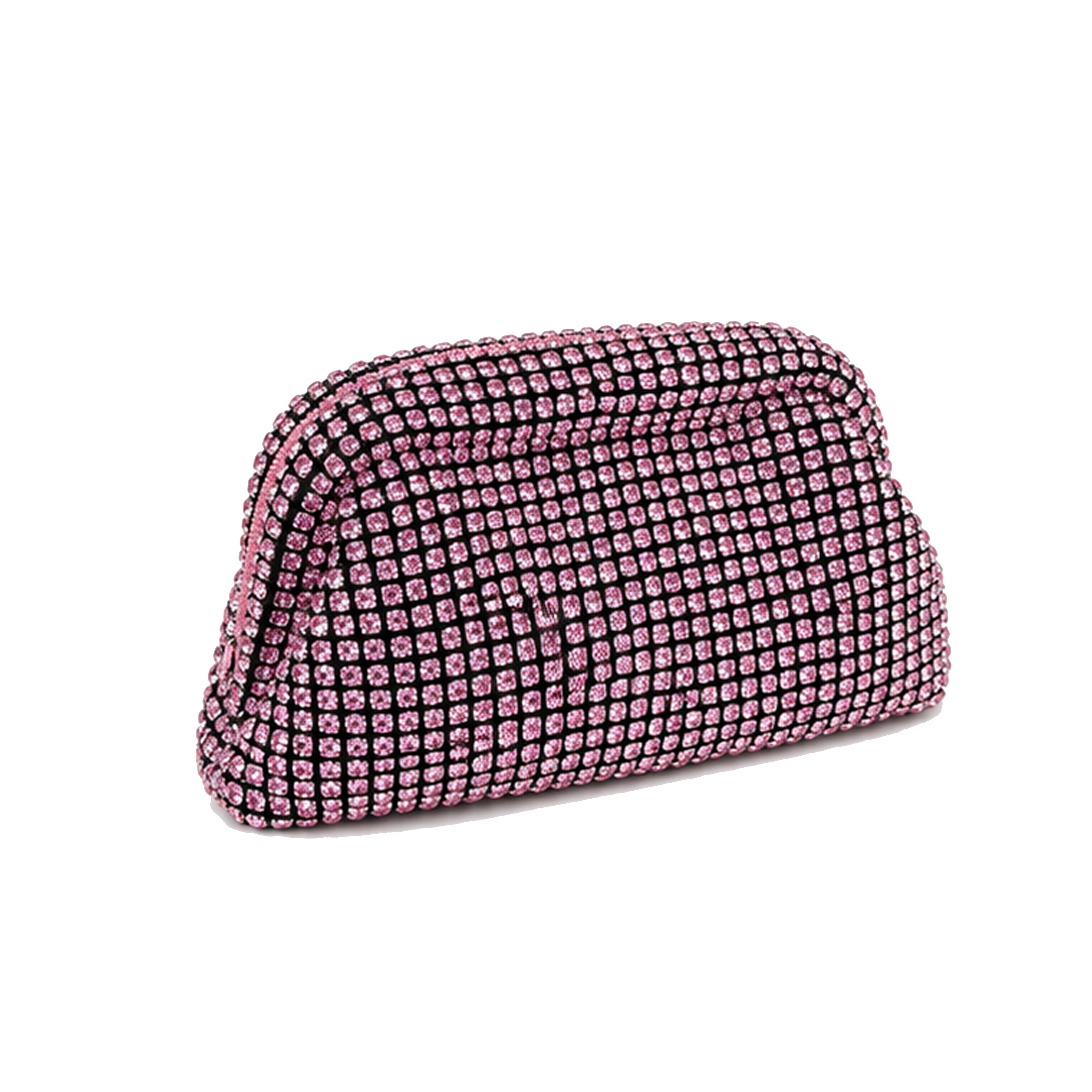 Rosé Rhinestone Clutch