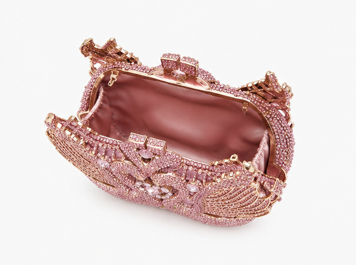 Swan Crystal Clutch