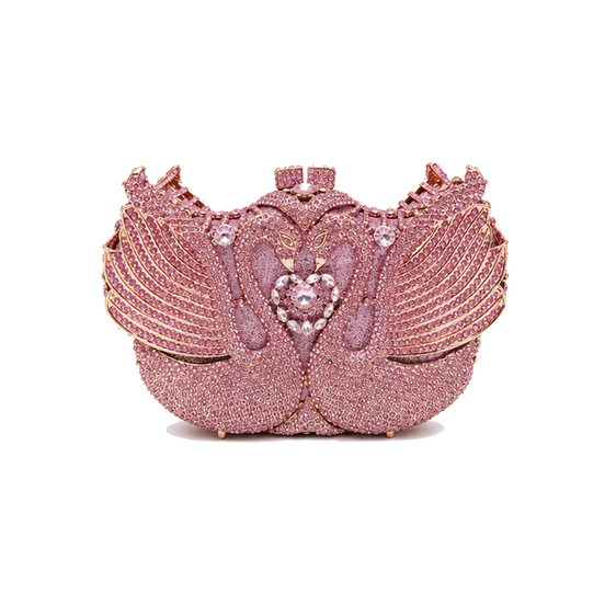 Swan Crystal Clutch