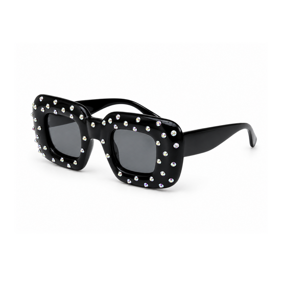 Midnight Muse Rhinestone Sunglasses