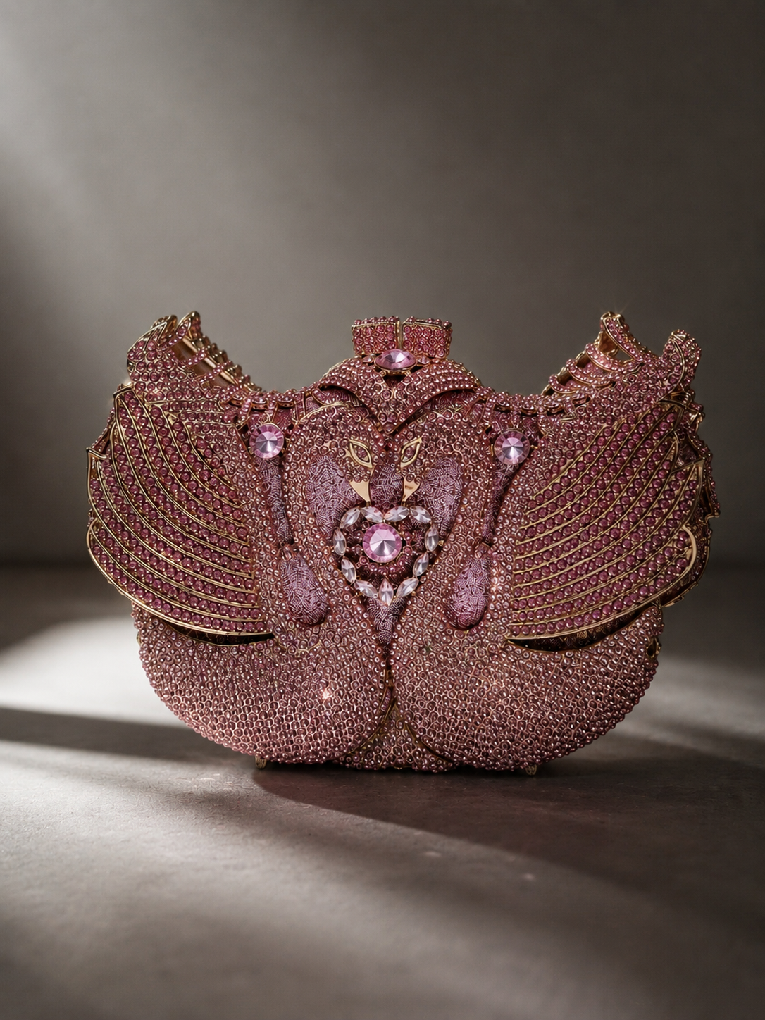 Swan Crystal Clutch