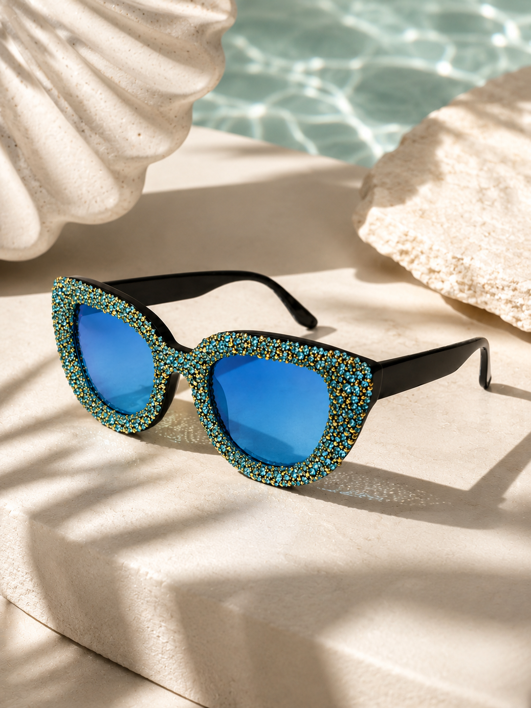 Sardinia Crystal Blue Sunglasses