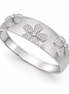 Fleur Silver Bangle