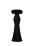 Noir Camellia Gown