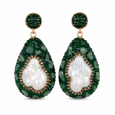 Forest Pearl Earrings