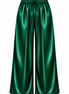 Emerald Satin Trousers