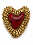 Crimson Heart Brooch