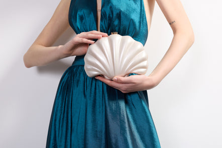 Pearl Shell Clutch Bag
