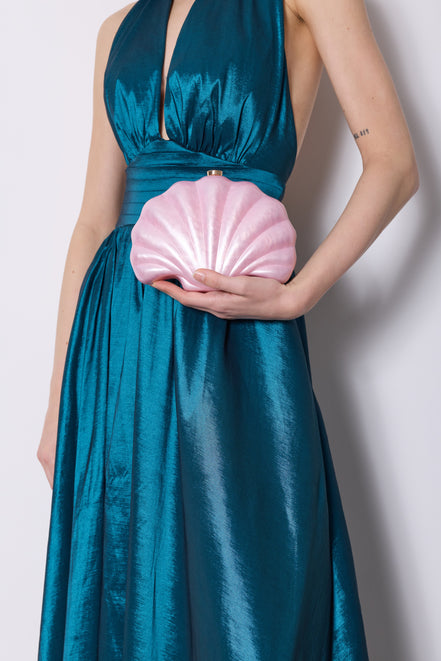 Shell Pink Clutch Bag
