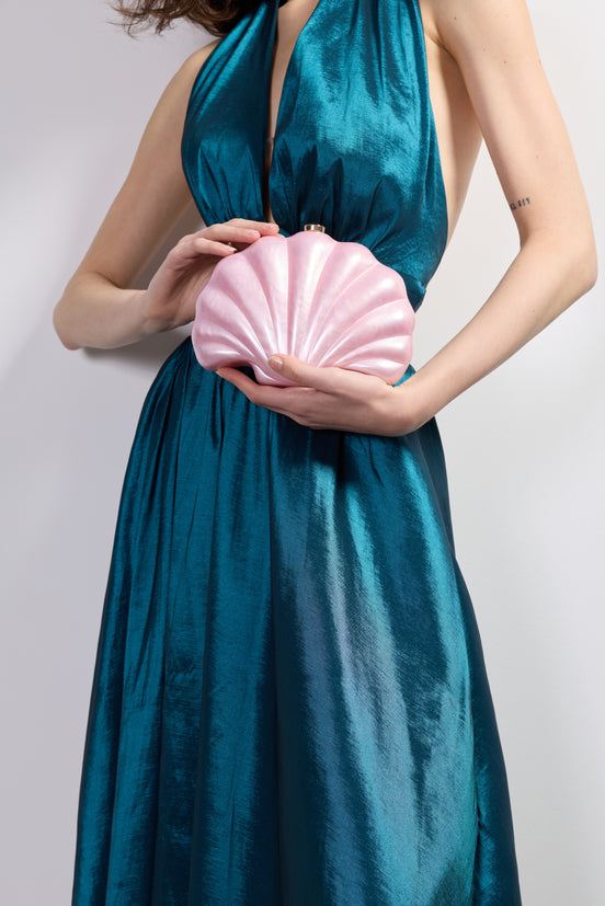 Shell Pink Clutch Bag