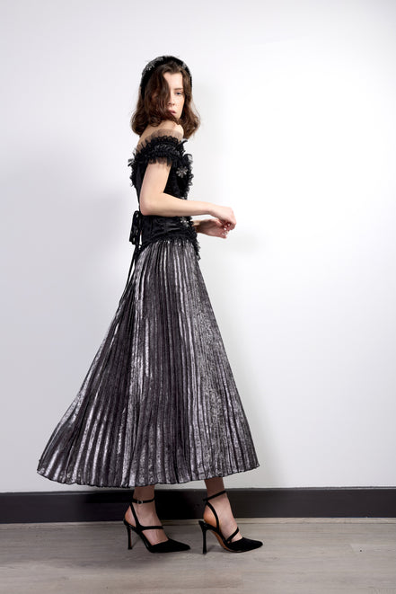 Metallic Silver skirt
