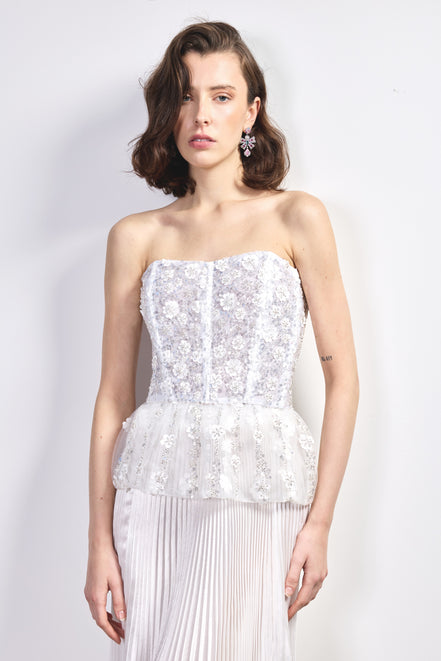 White Lily Corset Top