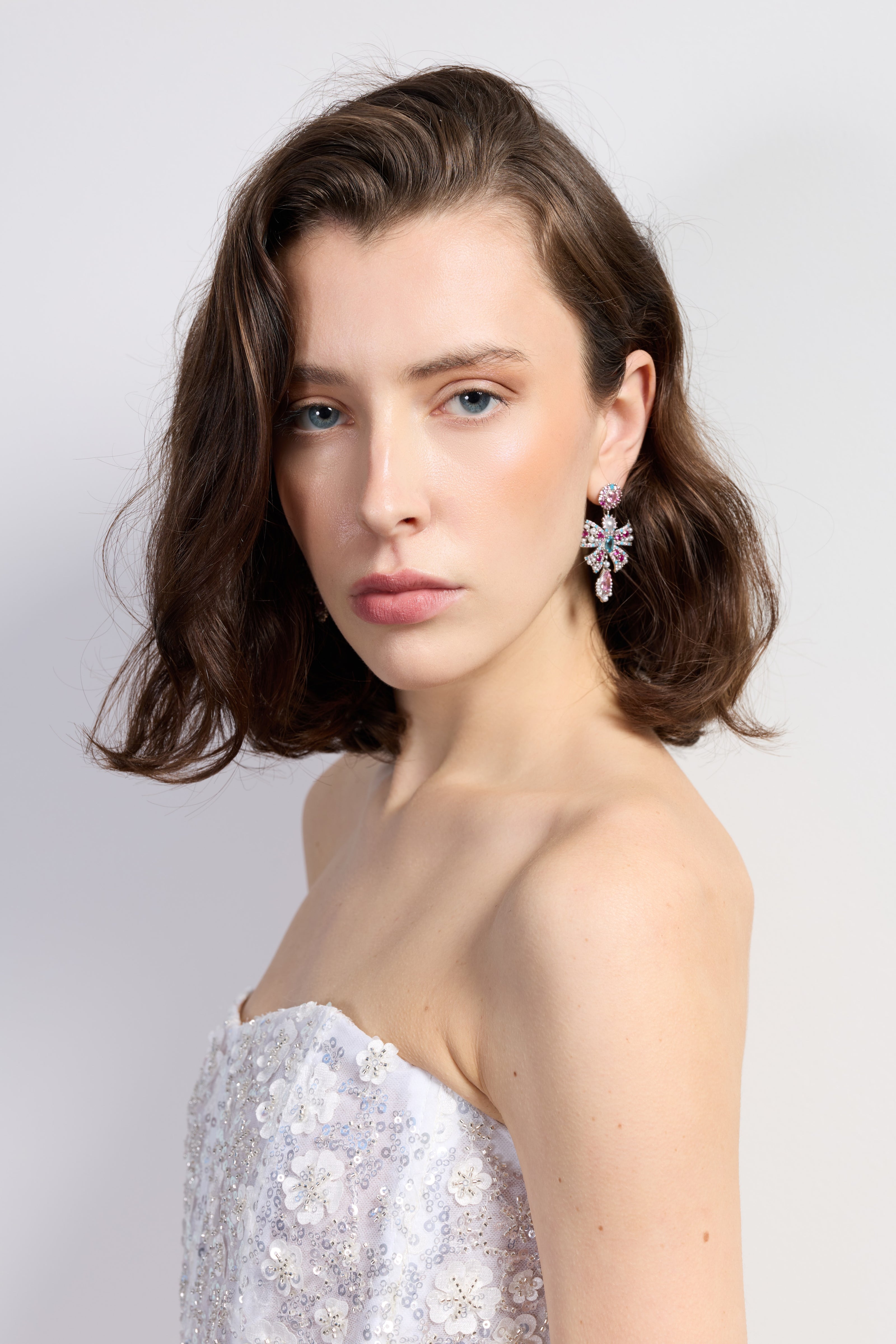 Aurora Crystal Drop Earrings