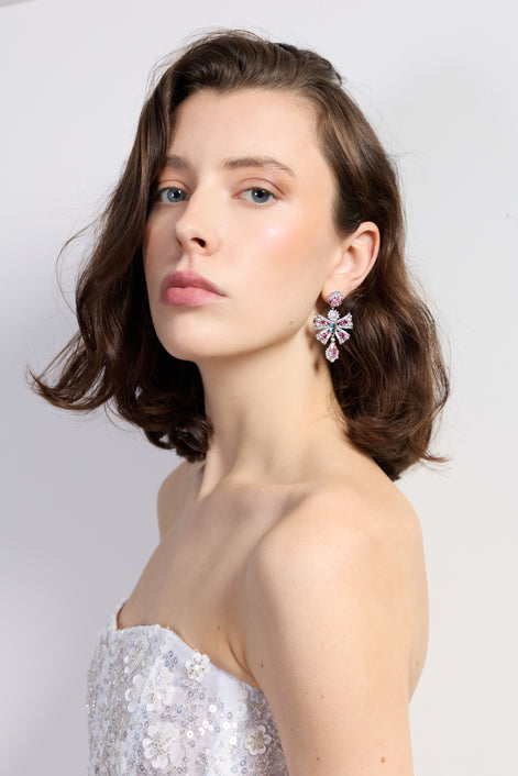 Aurora Crystal Drop Earrings