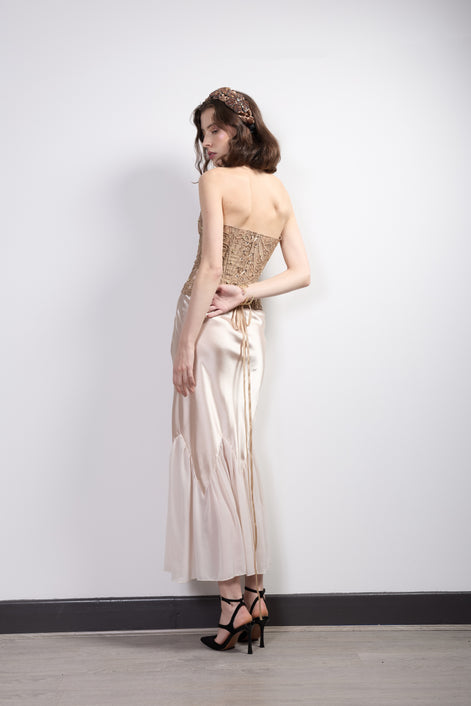 Nude Embellished Corset