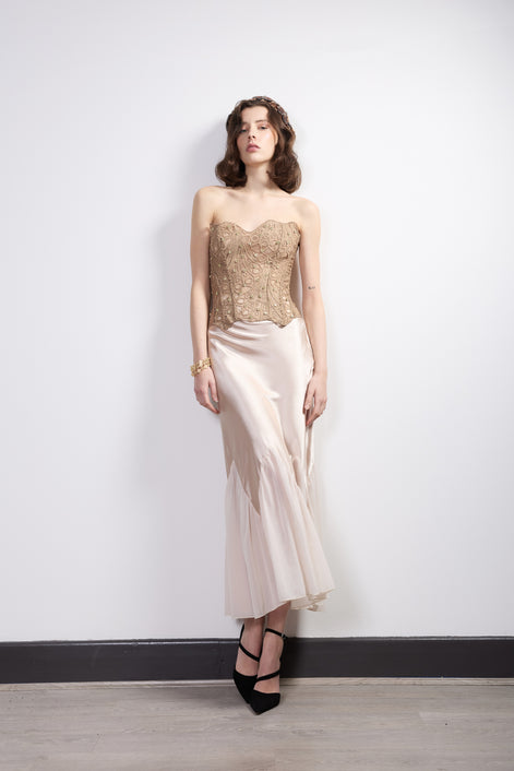 Nude Embellished Corset