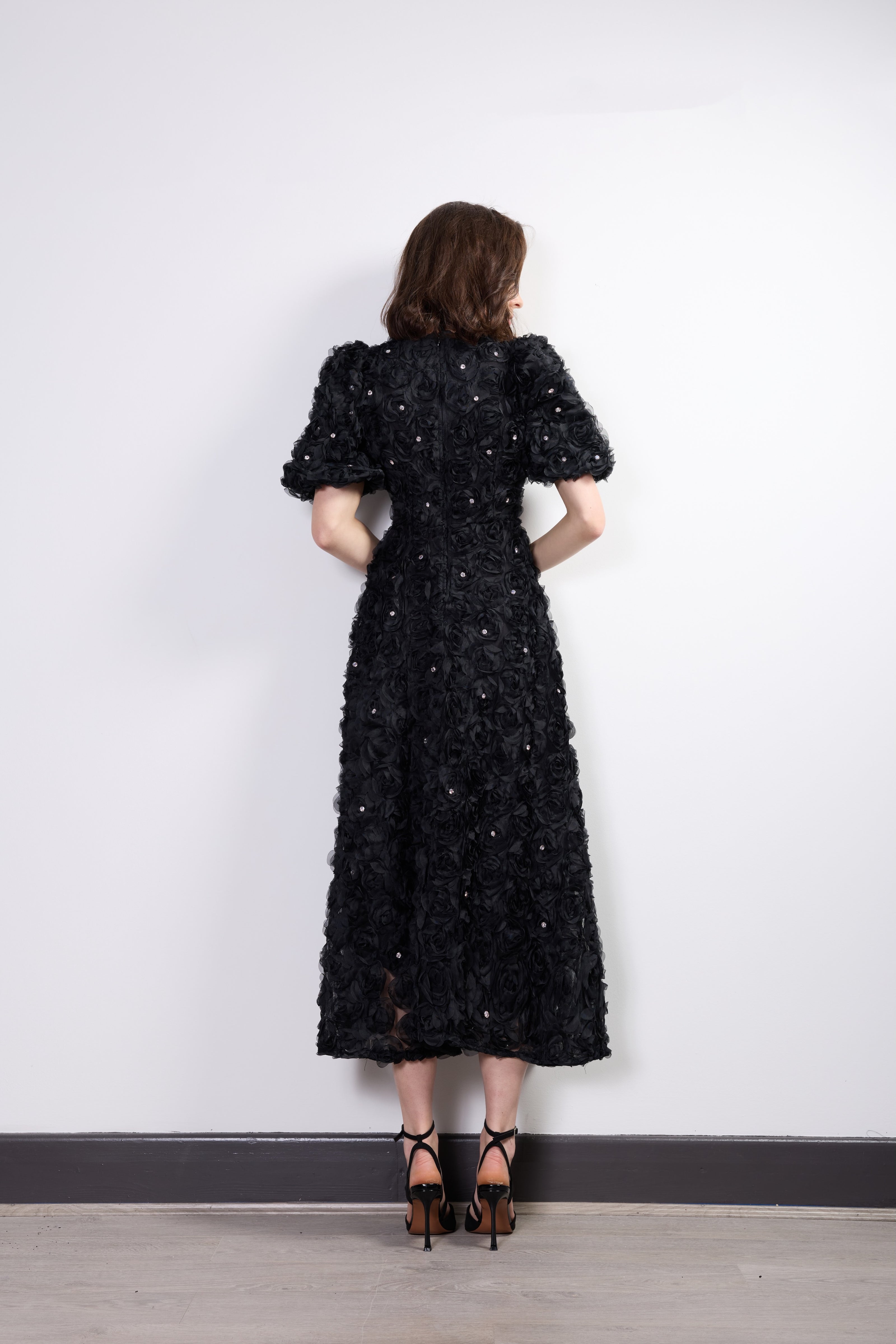 Rosetta Zircon Black Dress