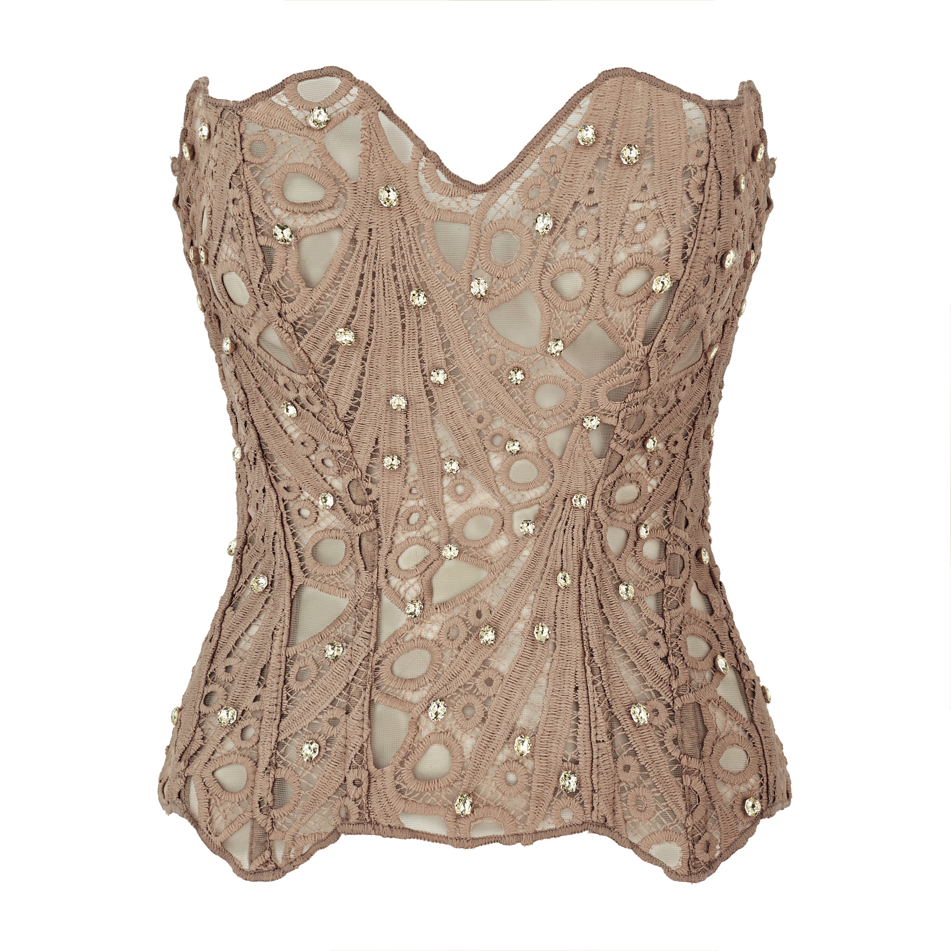 Nude Embellished Corset