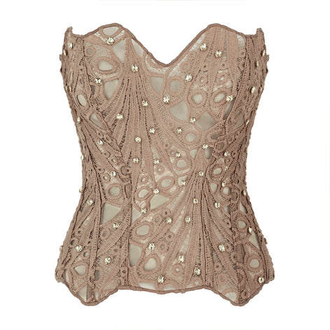 Nude Embellished Corset
