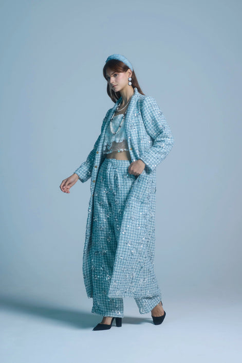 Frosted Embellished Coat