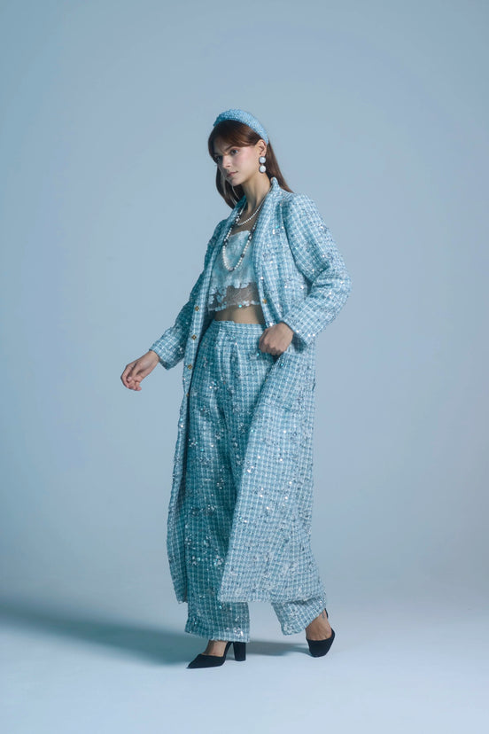 Frosted Embellished Coat