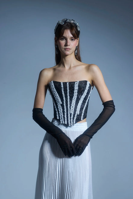 Black Pearly Corset