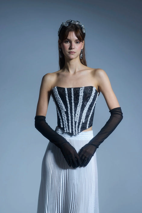 Black Pearly Corset