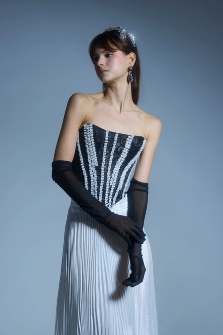 Black Pearly Corset