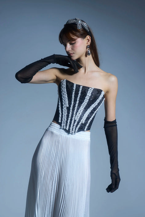 Black Pearly Corset