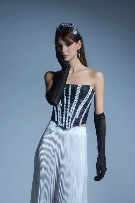 Black Pearly Corset