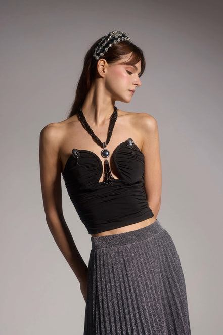 Noir Crystals Necklace