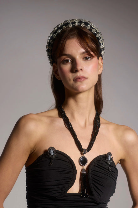 Noir Crystals Necklace