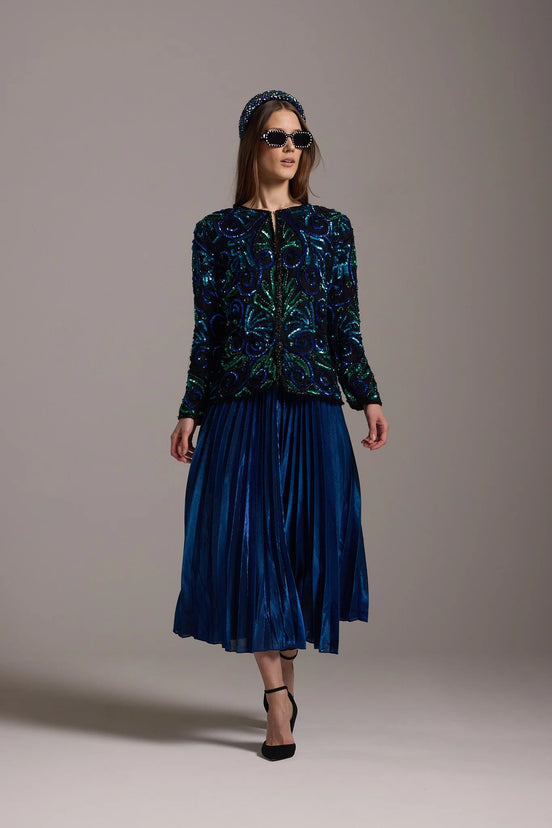 Metallic Blue skirt