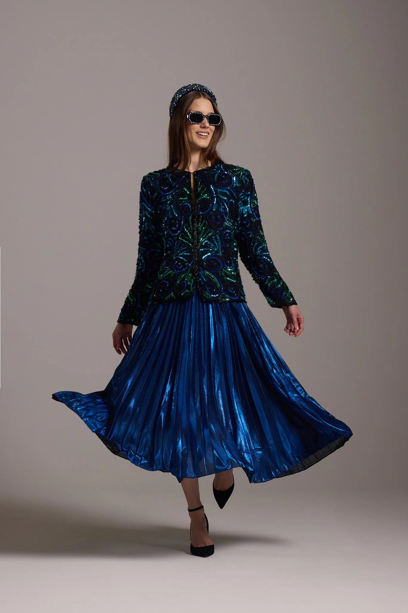 Metallic Blue skirt